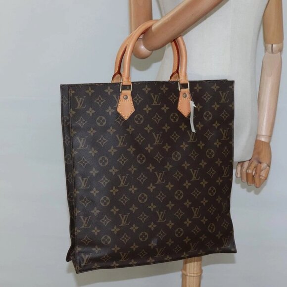 LOUIS VUITTON Monogram Sac Plat Hand Bag - Picture 1 of 16